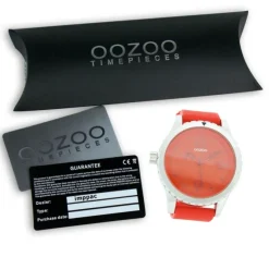 Oozoo Unisex Armbanduhr Vintage Series Analog Kautschuk orange UOC3670A