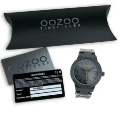 Oozoo Unisex Armbanduhr Vintage Series Analog Kunststoff dunkelgrau UOC3683A
