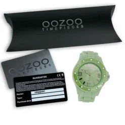 Oozoo Unisex Armbanduhr Vintage Series Analog Silikon hellgrün UOC4339A