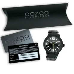 Oozoo Unisex Armbanduhr Vintage Series Analog Metall schwarz UOC3684A