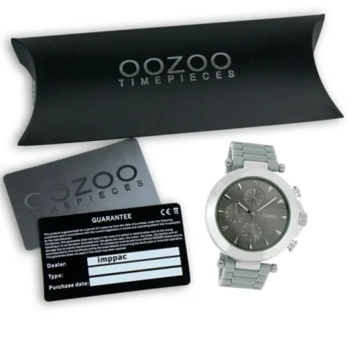 Oozoo Unisex Armbanduhr Vintage Series Analog Kunststoff grau UOC3861A