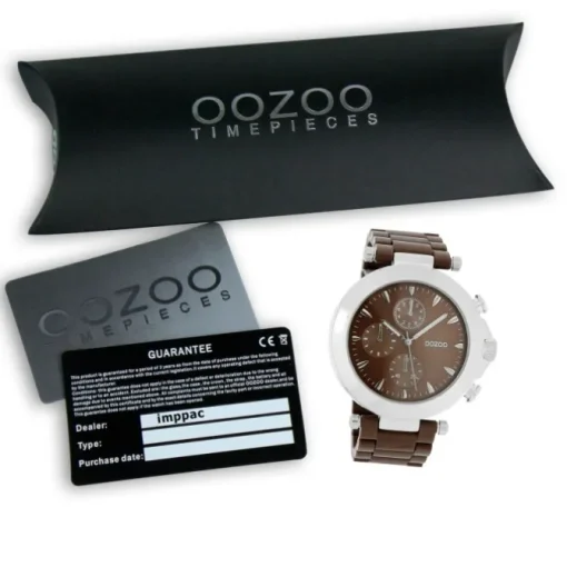 Oozoo Unisex Armbanduhr Vintage Series Analog Metall braun UOC3862A