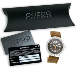 Oozoo Unisex Armbanduhr Vintage Series Analog Leder braun UOC4107A