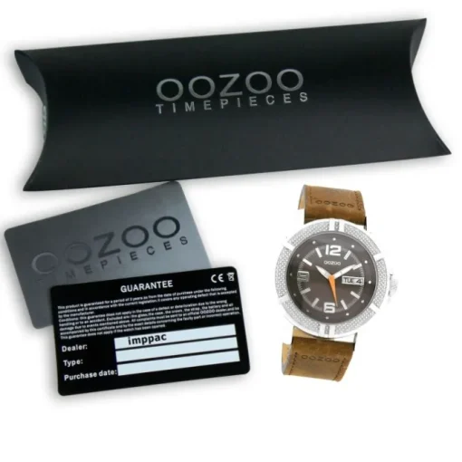 Oozoo Unisex Armbanduhr Vintage Series Analog Leder braun UOC4107A