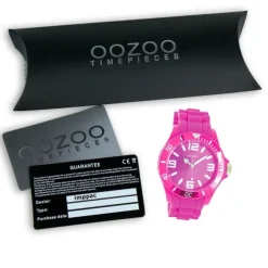 Oozoo Unisex Armbanduhr Vintage Series Analog Silikon pink UOC4177A