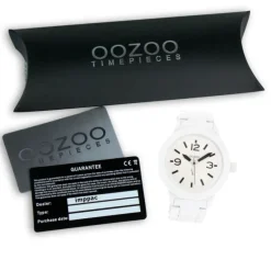 Oozoo Unisex Armbanduhr Vintage Series Analog Metall weiß UOC4116A