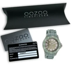 Oozoo Unisex Armbanduhr Vintage Series Analog Silikon hellgrün UOC4279A