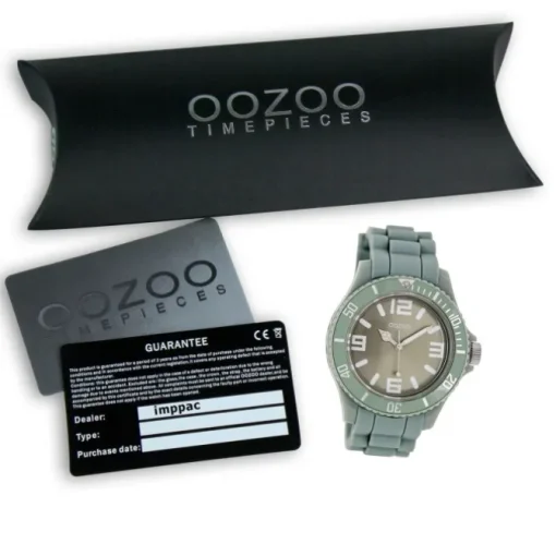 Oozoo Unisex Armbanduhr Vintage Series Analog Silikon hellgrün UOC4279A