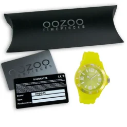 Oozoo Unisex Armbanduhr Vintage Series Analog Silikon gelb UOC4288A