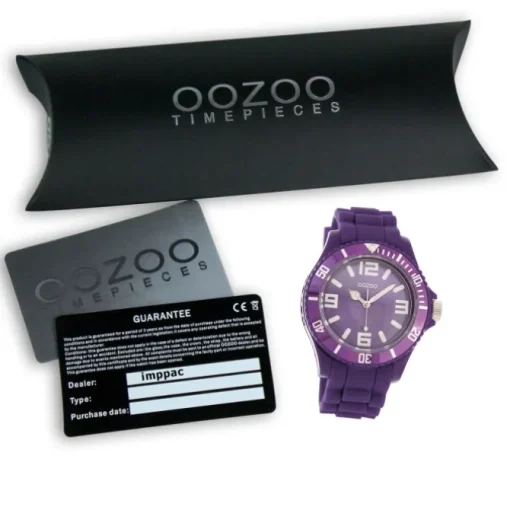 Oozoo Unisex Armbanduhr Vintage Series Analog Silikon lila UOC4290A