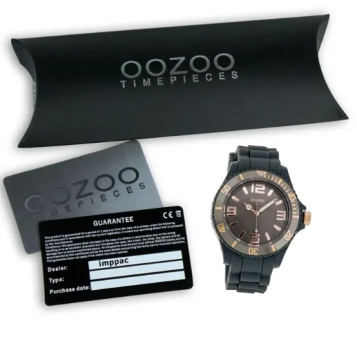 Oozoo Unisex Armbanduhr Vintage Series Analog Silikon grau UOC4370A
