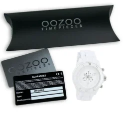 Oozoo Unisex Armbanduhr Vintage Series Analog Silikon weiß UOC4832A