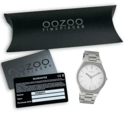 Oozoo Unisex Armbanduhr Vintage Series Analog Metall silber UOC10335
