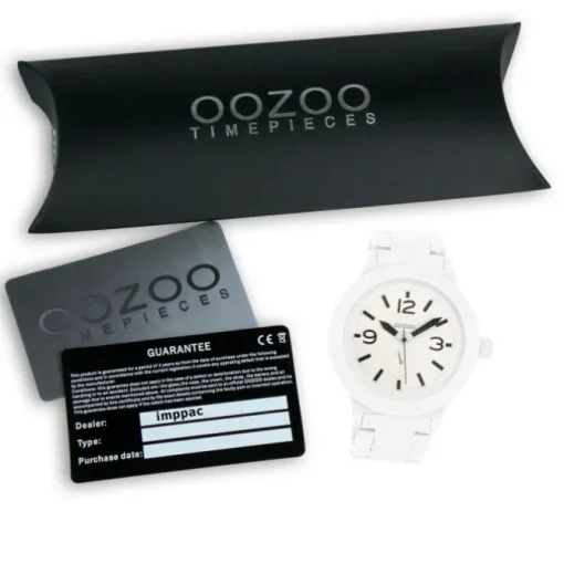 Oozoo Unisex Armbanduhr Vintage Series Analog Metall weiß UOC4116A