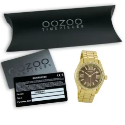 Oozoo Unisex Armbanduhr Vintage Series Analog Metall gold UOC5728A