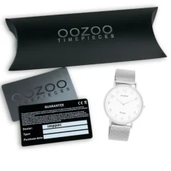 Oozoo Unisex Armbanduhr Vintage Series Analog Metall silber UOC20340