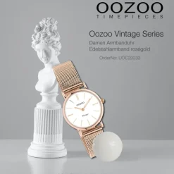 Oozoo Unisex Armbanduhr Vintage Series C20233 Analog Edelstahl roségold UOC20233