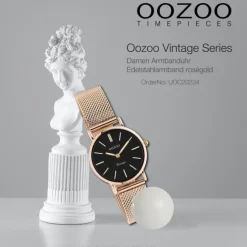 Oozoo Unisex Armbanduhr Vintage Series C20234 Analog Edelstahl roségold UOC20234