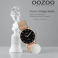 Oozoo Unisex Armbanduhr Vintage Series C20244 Analog Edelstahl roségold UOC20244