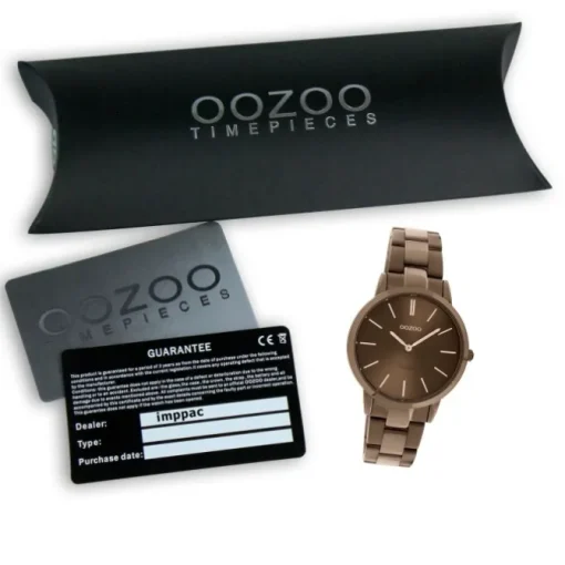 Oozoo Unisex Armbanduhr Vintage Series Analog Metall braun UOC20109