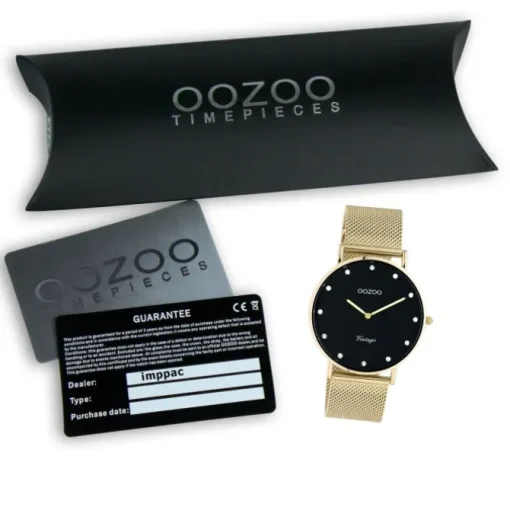 Oozoo Unisex Armbanduhr Vintage Series C20237 Analog Edelstahl gold UOC20237