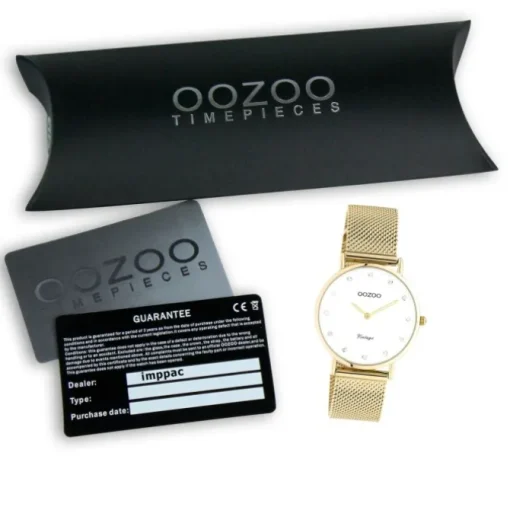 Oozoo Unisex Armbanduhr Vintage Series C20241 Analog Edelstahl gold UOC20241