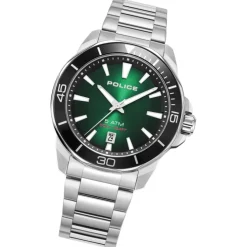 Police Herrenuhr Edelstahl silber Police Thornton Armbanduhr UPOH0021401