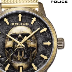 Police Herrenuhr Edelstahl gold Police Raho Armbanduhr UPOG0005504