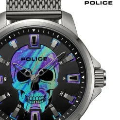 Police Herrenuhr Edelstahl grau Police Mensor Armbanduhr UPOG0022202