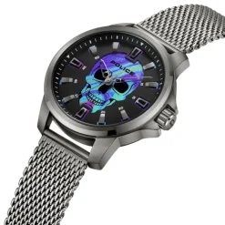 Police Herrenuhr Edelstahl grau Police Mensor Armbanduhr UPOG0022202