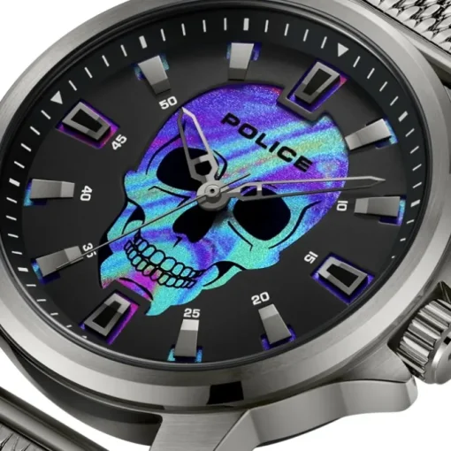 Police Herrenuhr Edelstahl grau Police Mensor Armbanduhr UPOG0022202
