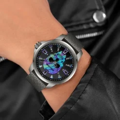 Police Herrenuhr Edelstahl grau Police Mensor Armbanduhr UPOG0022202