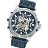 Police Herrenuhr Leder blau Police Luang Armbanduhr UPOE1601803