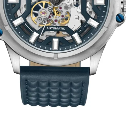 Police Herrenuhr Leder blau Police Luang Armbanduhr UPOE1601803