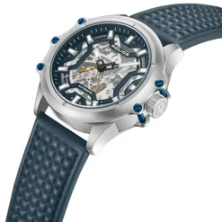 Police Herrenuhr Leder blau Police Luang Armbanduhr UPOE1601803
