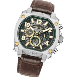 Police Herrenuhr Leder braun Police Norwood Armbanduhr UPOF0021902