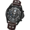 Police Herrenuhr Leder dunkelbraun Police Malawi Armbanduhr UPOF0004602