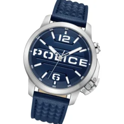 Police Herrenuhr Leder dunkelblau Police Automated Armbanduhr UPOD0021702