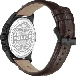 Police Herrenuhr Leder dunkelbraun Police Malawi Armbanduhr UPOF0004602