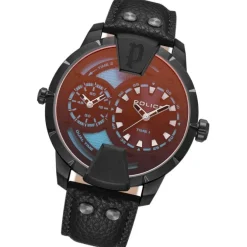 Police Herrenuhr Leder schwarz Police Huntley Armbanduhr UPOA0022001