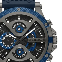 Police Herrenuhr Silikon blau Police Surigao Armbanduhr UPOQ2110503