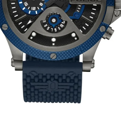 Police Herrenuhr Silikon blau Police Surigao Armbanduhr UPOQ2110503