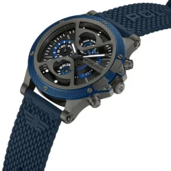 Police Herrenuhr Silikon blau Police Surigao Armbanduhr UPOQ2110503
