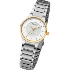 Regent Damen Armbanduhr Analog Metallarmband silber URBA729