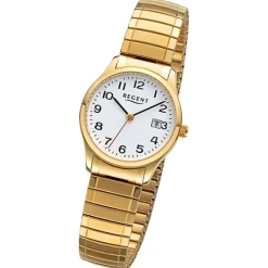 Regent Damen Armbanduhr Analog Edelstahlarmband gold URF1513