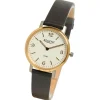 Regent Damen Armbanduhr Analog Lederarmband schwarz UR2094049