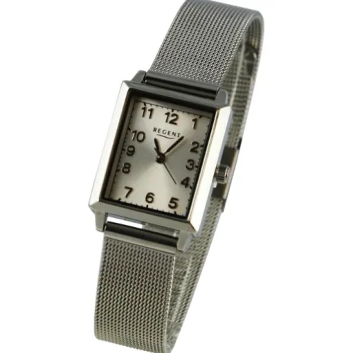 Regent Damen Armbanduhr Analog Metallarmband silber UR2251520