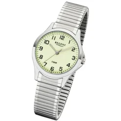 Regent Damen Armbanduhr Analog 2242423 Quarz-Uhr Metall silber UR2242423