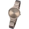 Regent Damen Armbanduhr Analog BA-555 Quarz-Uhr Edelstahl khaki URBA555