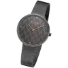 Regent Damen Armbanduhr Analog BA-570 Quarz-Uhr Edelstahl grau URBA570